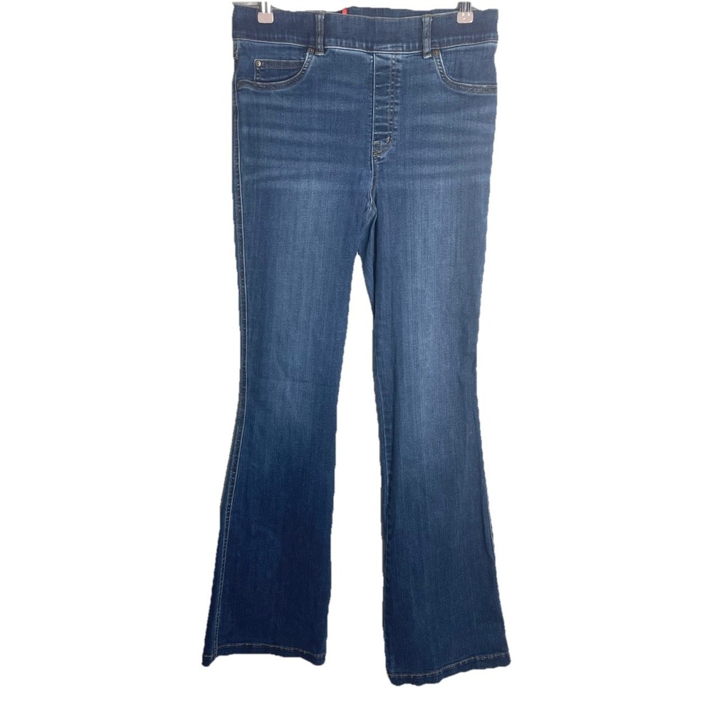 SPANX Jeans Blue Everywear Flare Vintage Indigo‎ Pull On Spanxshape Large